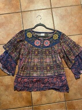 Anthropologie Postmark Ciutadella Blouse Large